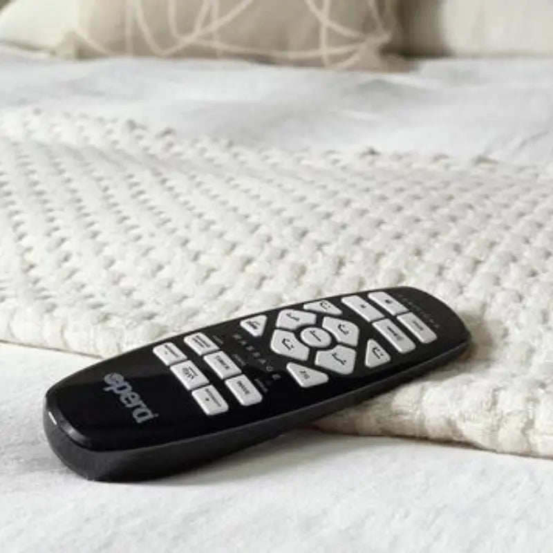 The Hagen Dual has a split/twin mattress platform allowing each side to be controlled independently. The bed a deep base design with four wooden corner feet