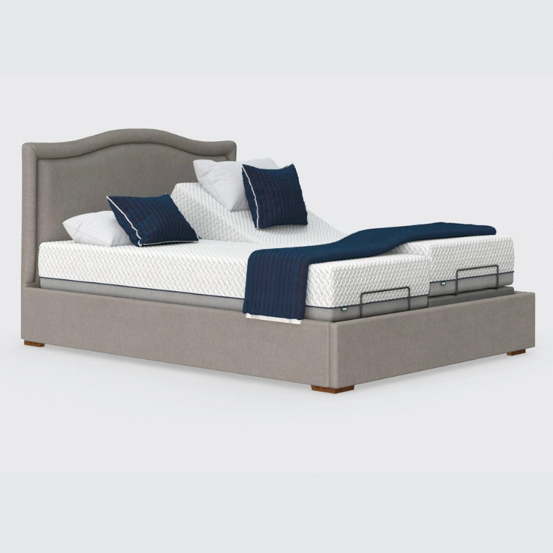Split king bed online frame with headboard