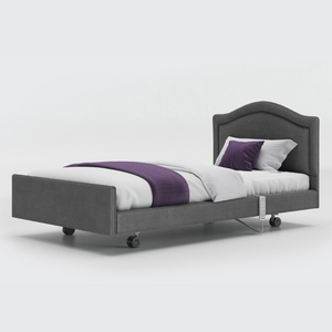 The Opera Signature Comfort Profiling Bed is the ultimate care bed for operators and users wanting to achieve a homely care environment. The bed has a fully upholstered surround and has headboard, fabric and width options.