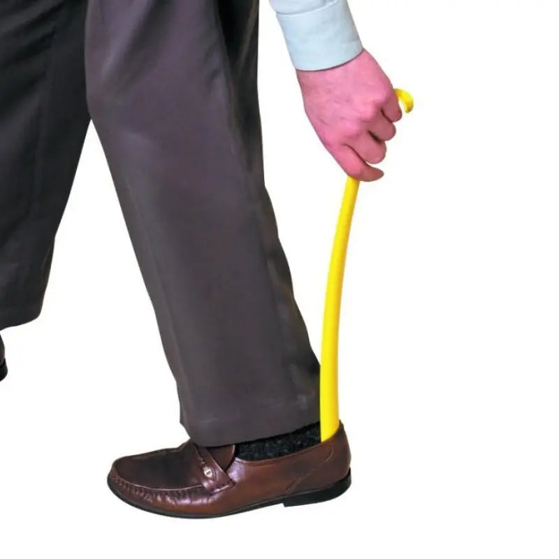 Plastic Shoehorn With Hook 410mm (16.25")Plastic Shoehorn With Hook 410mm (16.25")