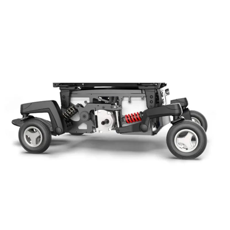 The Magic Mobility Crossover wheel is the perfect solution for anyone looking for an indoor/outdoor powerchair. Featuring Anti-Pitch Technology, you'll stay safe and stable on any slope, while the Crossover wheels provide unbeatable performance both indoors and outdoors.