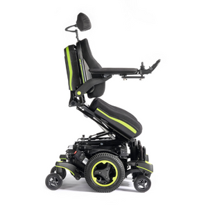 The Q700-UP M Ergo is a top-of-the-line power wheelchair that offers excellent maneuverability in tight compact spaces.