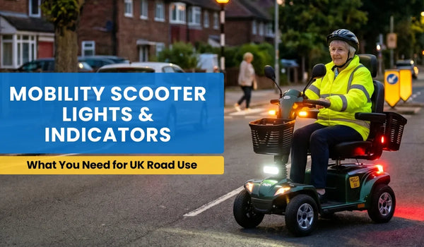 Class 3 mobility scooters are road-legal in the UK and must be fitted with full lighting for safe use after dark.