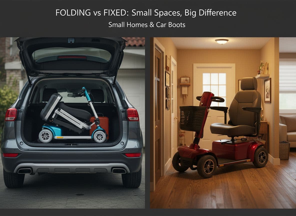 Folding Mobility Scooters vs Fixed Scooters For Small Homes And Car Boots