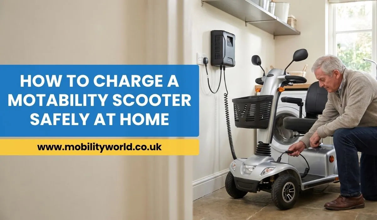 How to safely charge a Motability scooter at home