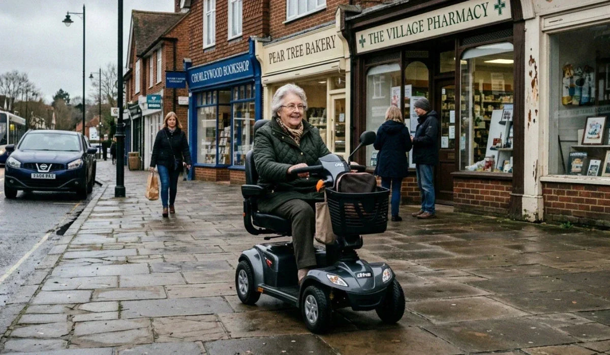 Mobility equipment in Chorleywood must handle pavements, kerbs and everyday village routes.