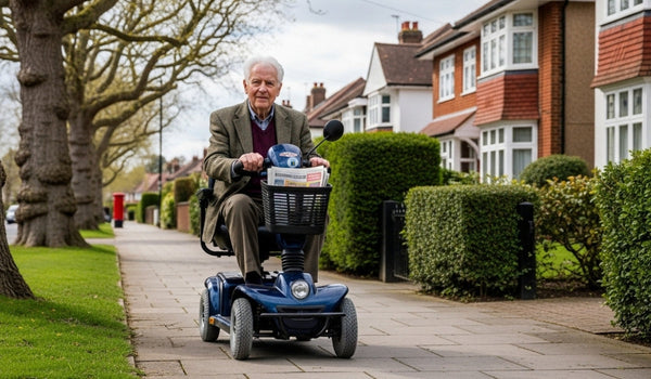 Mobility scooters on pavements in Harpenden