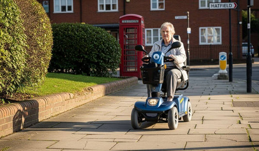 Mobility scooters being used on pavements in Hatfield