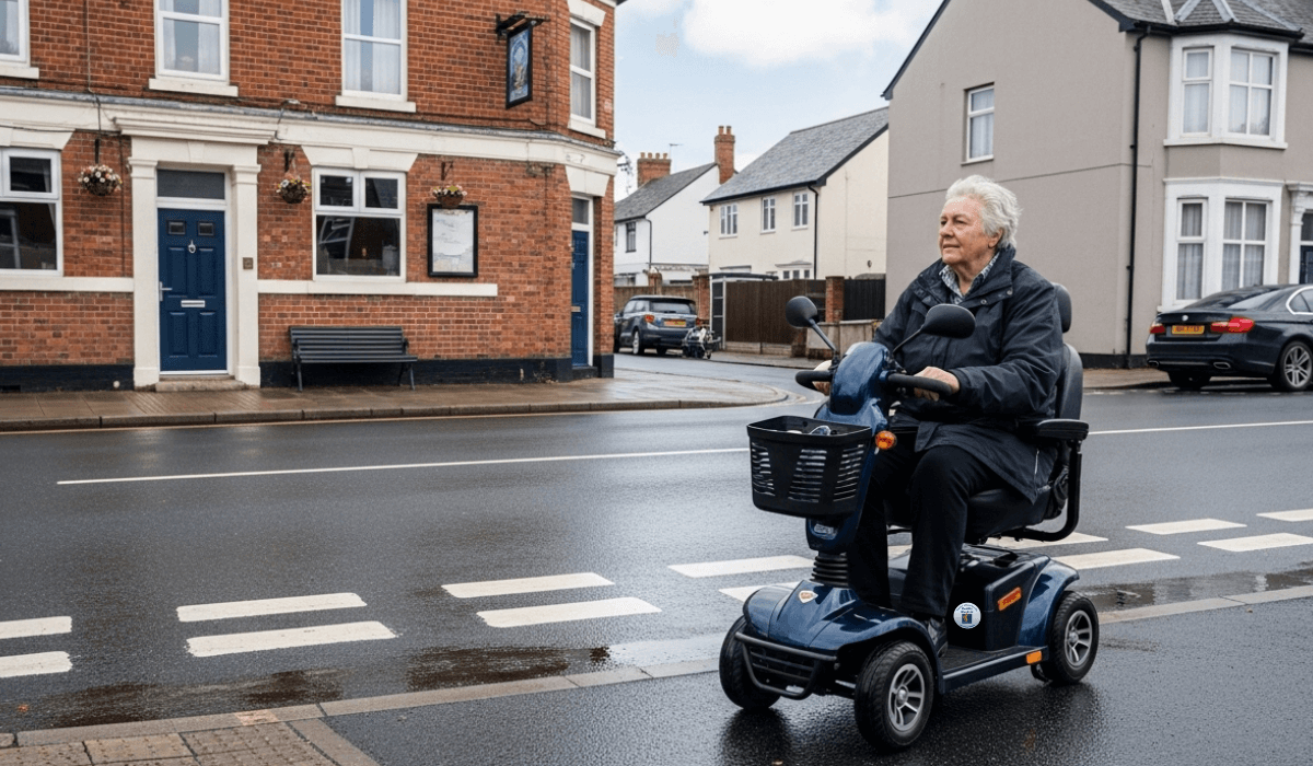 Mobility scooters being used on pavements and local routes in Kempston
