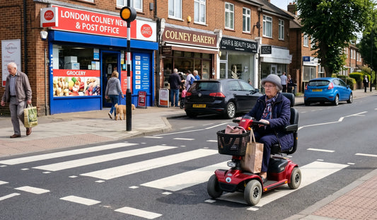 Mobility equipment in London Colney should suit pavements, crossings and everyday journeys.