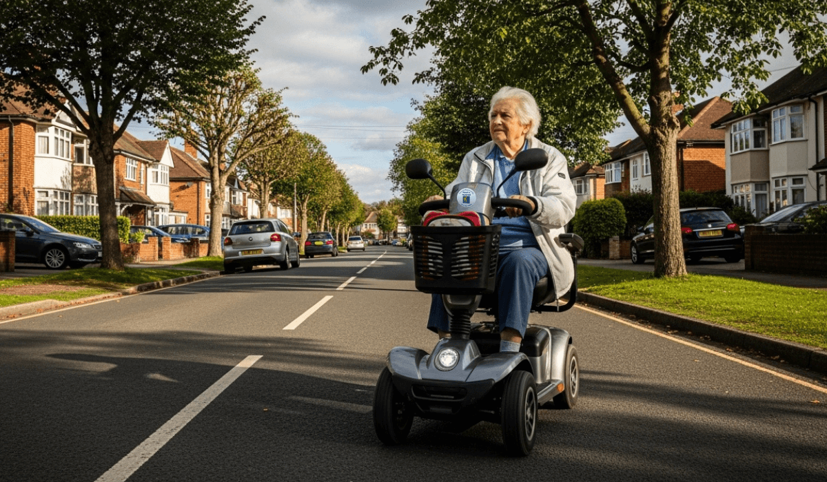 Mobility scooter suitable for Radlett village pavements and everyday errands