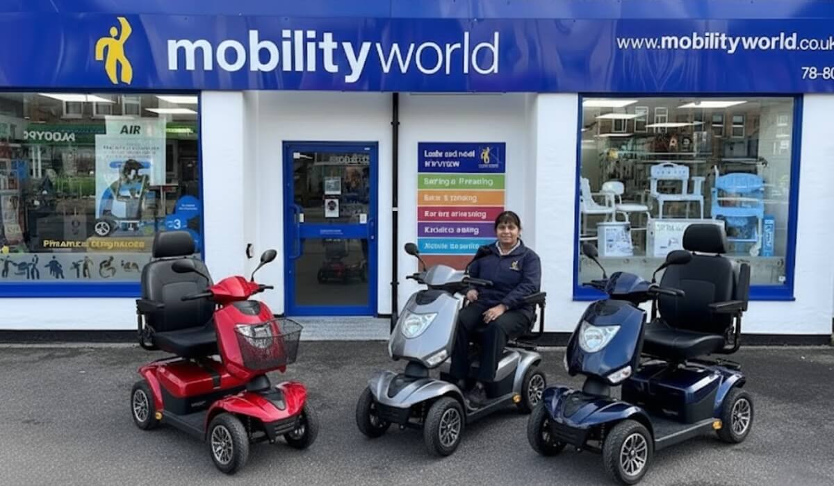 Mobility World Harrow mobility scooter showroom serving Harrow, Watford, North London, and North West London.