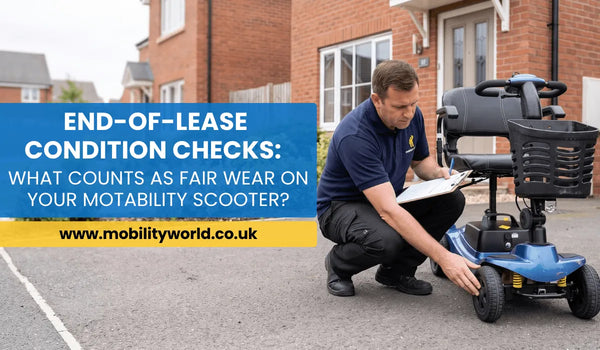 Motability scooter end-of-lease condition check for fair wear and tear