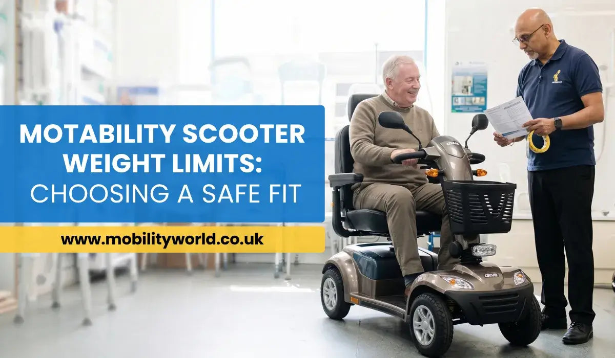 Motability scooter weight limits and choosing the right mobility scooter