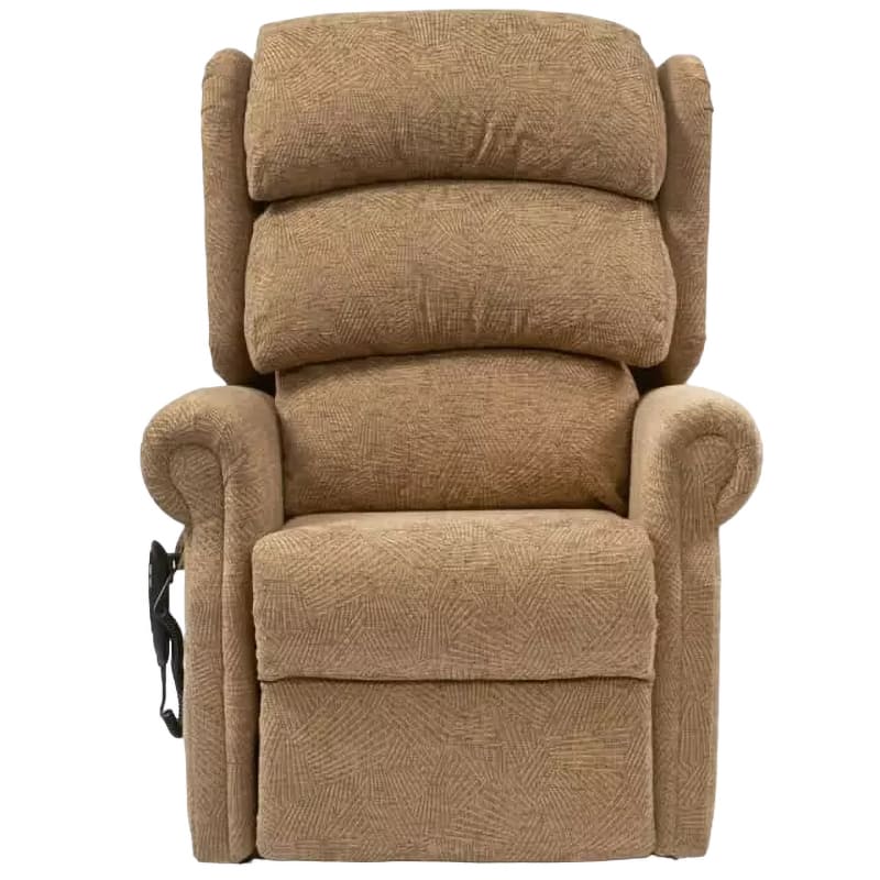 The Beacon Waterfall Dual Motor Tilt in Space Chair offers comfort and adjustability, making it ideal for individuals with limited mobility or back, hip, or knee pain. It features scroll arms, a full chaise footrest, and a three-pillow waterfall backrest. The chair can be adjusted independently, allowing for full recline and standing positions. It also features separate electric controls for backrest, leg rest, chair tilt, and riser functions.
