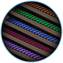 Load image into Gallery viewer, Mobility-Drive-AirFold-Pro-Carbon-Fibre-Auto-Folding-Scooter-Pulsating-coloured-side-lights