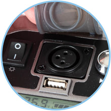 Load image into Gallery viewer, Mobility-Drive-AirFold-Pro-Carbon-Fibre-Auto-Folding-Scooter-USB-charger-_-on-board-charging-port