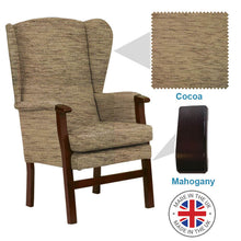 Load image into Gallery viewer, Burton High Back Chair With Wings Medium