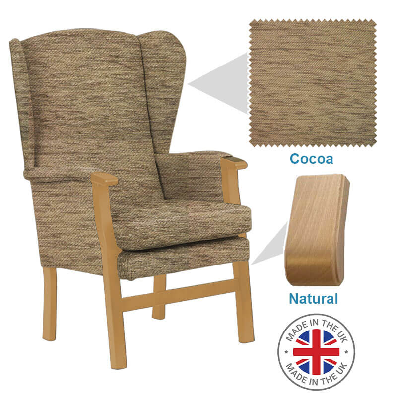 Mobility-World-Ltd-UK-Burton-High-Back-Chair-Cocoa-Fabric-Natural-Wood