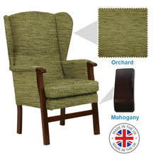 Load image into Gallery viewer, Burton High Back Chair With Wings Small