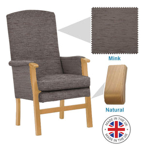 Mobility-World-Ltd-UK-Henley-High-Back-Chair-Mink-Fabric-Natural-Wood