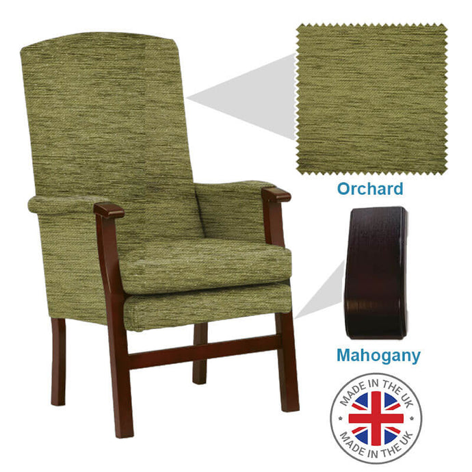 Second hand high back on sale chair for elderly