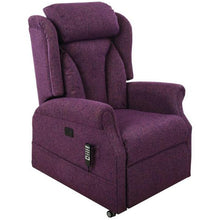 Load image into Gallery viewer, Mobility-World-Ltd-UK-Chilton-Lateral-Back-Quad-Motor-Riser-Recliners-Blackberry