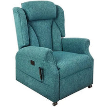 Load image into Gallery viewer, Mobility-World-Ltd-UK-Chilton-Lateral-Back-Quad-Motor-Riser-Recliners-Teal