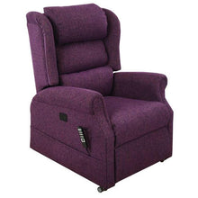 Load image into Gallery viewer, Mobility-World-Ltd-UK-Iconic-Cosi-Chair-Waterfall-Back-Quad-Motor-Riser-Recliners-Blackberry