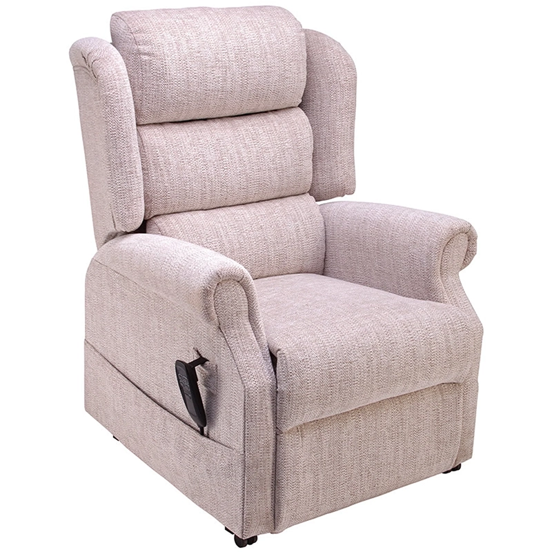 Mobility World Ltd Uk - Jubilee Dual Motor Riser Recliner Waterfall Back Oatmeal