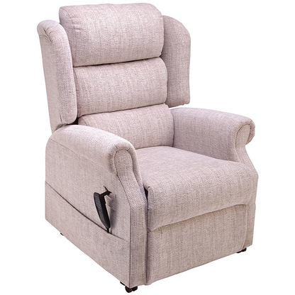 Mobility World Ltd Uk - Jubilee Dual Motor Riser Recliner Waterfall Back Oatmeal
