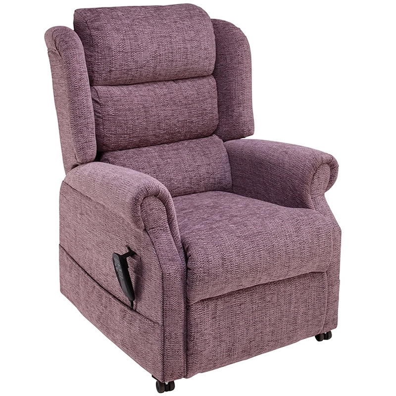 Mobility World Ltd Uk - Jubilee Dual Motor Riser Recliner Waterfall Back Plum