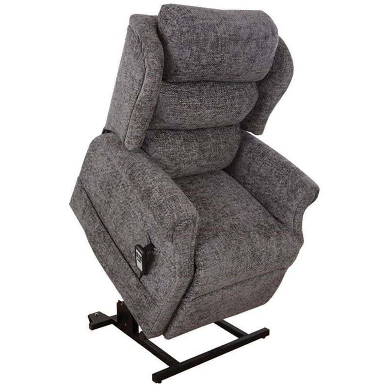 Mobility World Ltd Uk - Jubilee Dual Motor Riser Recliner Waterfall Back Slate Rised