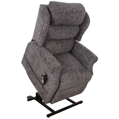 Mobility World Ltd Uk - Jubilee Dual Motor Riser Recliner Waterfall Back Slate Rised