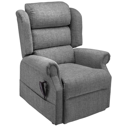 Mobility World Ltd Uk - Jubilee Dual Motor Riser Recliner Waterfall Back  Zinc