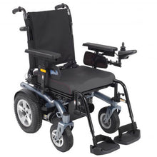 Load image into Gallery viewer, Mobility-World-Ltd-UK-Rascal-Rueba-Rear-Wheel-Drive-Powerchair-Silver-Blue