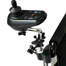 Load image into Gallery viewer, Mobility-World-UK-D09-Heavy-Duty-Lightweight-Folding-electric-power-wheel-chair-Attendant-Control-Bracket