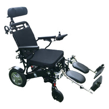 Load image into Gallery viewer, Mobility-World-UK-D09-Heavy-Duty-Lightweight-Folding-electric-power-wheel-chair-with-headrest-and-elevating-legrest