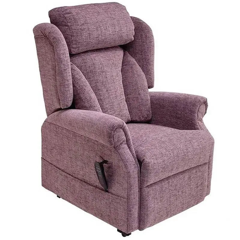 Mobility World Ltd UK - Jubilee Dual Motor Riser Recliner Lateral Back Plum