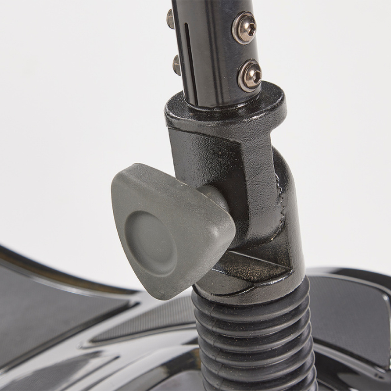 Inspired by our Lithilite and Alumina models, the affordable Airscape Portable Travel Scooter with Lithium Battery is perfect for new mobility users.  Lightweight and budget-friendly, it disassembles easily, with the heaviest part at 33 lbs. The 4.5 lb Lithium-ion battery supports up to 21 stone for 10 miles per charge.  Features include simple controls, a swivel seat, and flip-up armrests. Available in Black, the Airscape is a compact and valuable mobility solution.