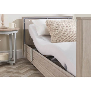 The Opera Basic 3ft Low Classic Profiling Bed With Cot Sides is perfect for those who need a little bit of extra help when it comes to getting in and out of bed. The bed can be lowered to just 22cm from the floor, greatly reducing the risk of impact injury from falls.