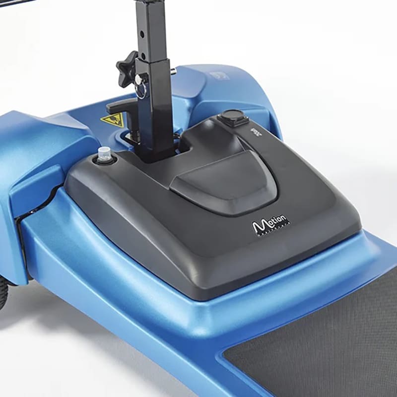 The Lithilite Air is a portable travel mobility scooter with advanced lithium battery technology and a durable steel frame. It supports a maximum user weight of 23.5 stone and offers a 10Ah battery for up to 10 miles on a single charge. With a top speed of 4 mph, it provides comfort and dependability for extended travel.