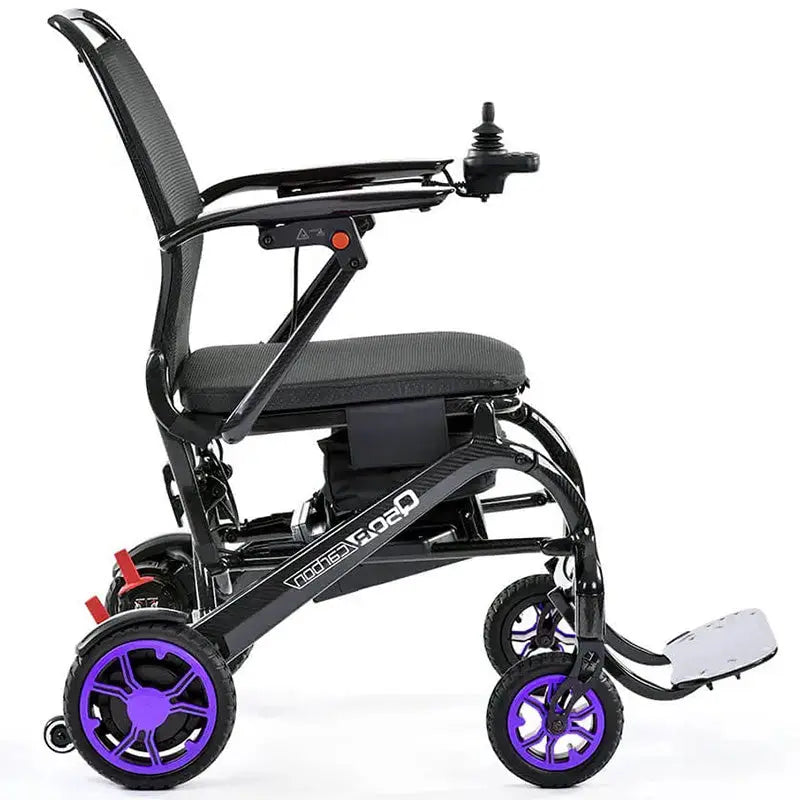 Mobility World Ltd UK - Quickie Q50 R Carbon Folding Powerchair Purple 
Accent