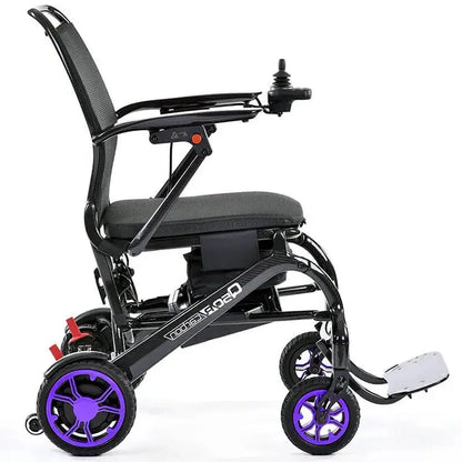 Mobility World Ltd UK - Quickie Q50 R Carbon Folding Powerchair Purple 
Accent