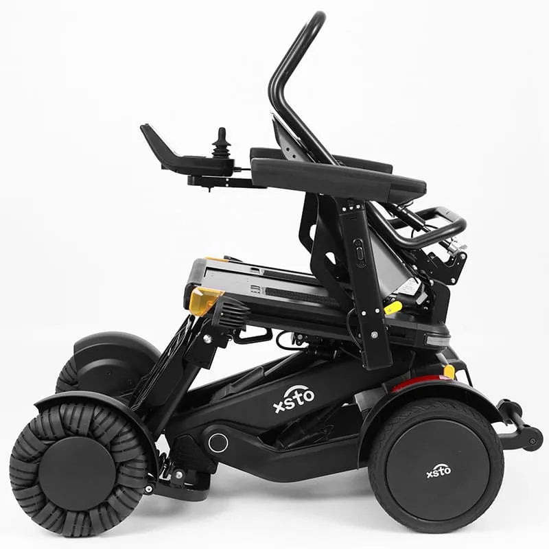 XSTO M4 Pro Smart Self Balancing Powered Wheelchair with 'Xsto' branding on a white background