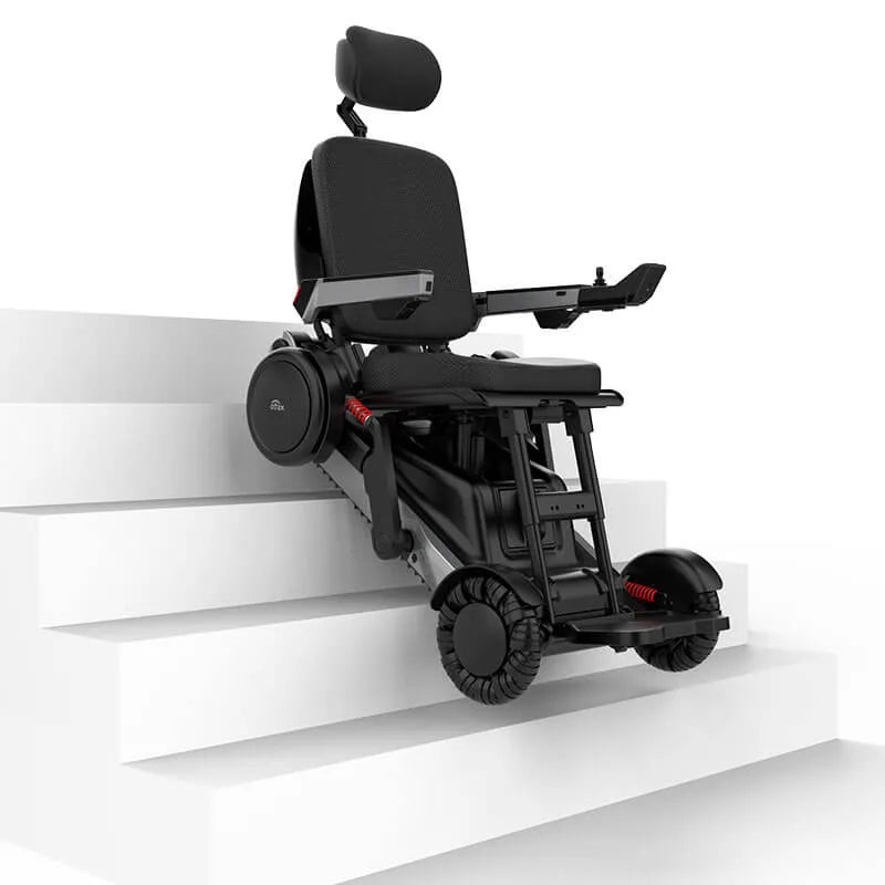 Xsto X12 All-Terrain Mobility Robot Powered Wheelchair on a white background
