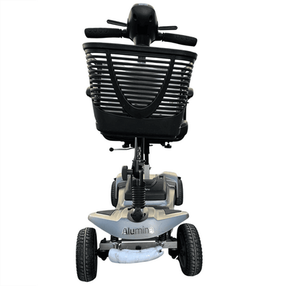 Mobility World Ltd UK: Approved Used Alumina Pro Portable Travel Scooter with 40ah Lithium Battery Silver Colour
