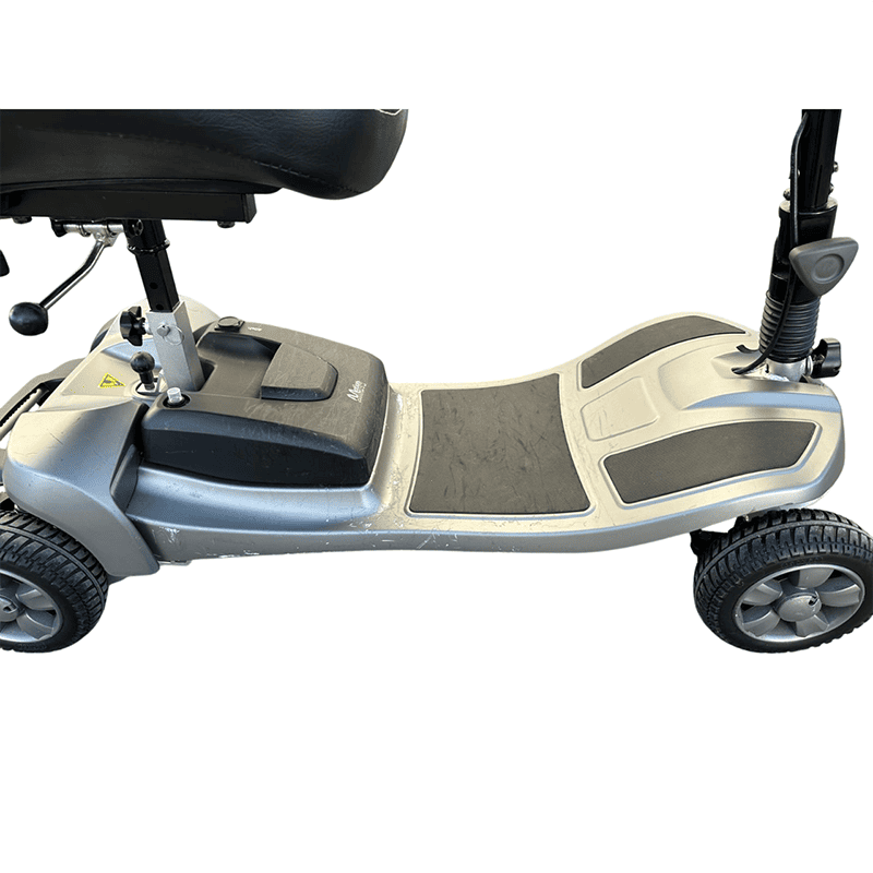 Mobility World Ltd UK: Approved Used Alumina Pro Portable Travel Scooter with 40ah Lithium Battery Silver Colour
