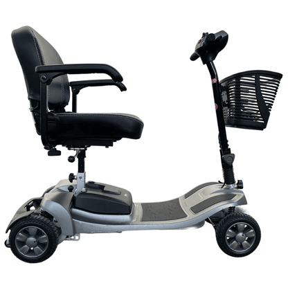 Mobility World Ltd UK: Approved Used Alumina Pro Portable Travel Scooter with 40ah Lithium Battery Silver Colour