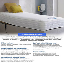 Load image into Gallery viewer, mobility-world-ltd-uk-9-inches-Pocket-Sprung-Mattress-Info